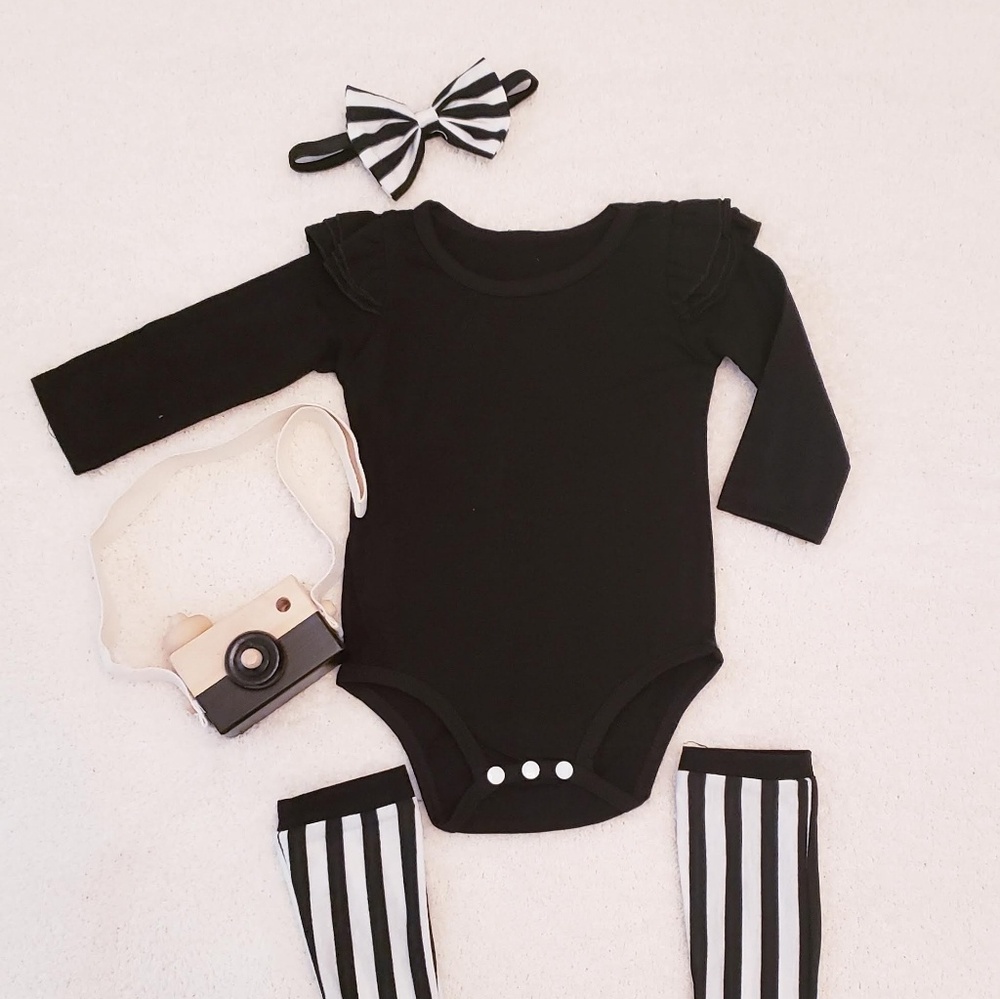 Black Baby onesie outfit
